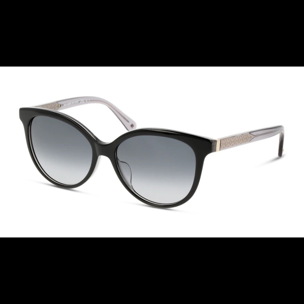 BRAND NEW. Authentic Kate Spade Kinsley Sunglasses in Black/gray gradient 55mm